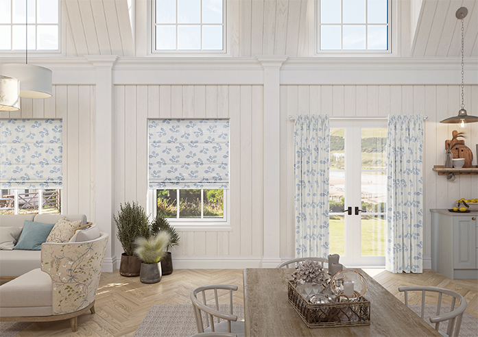 Loralei, Blue Mist - Motorised Roman Blind - Image 8
